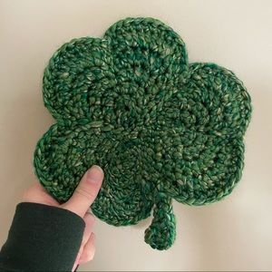 Handmade Shamrock Potholder/Hot Plate Mat